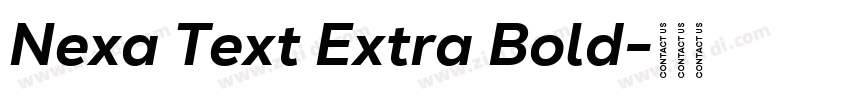 Nexa Text Extra Bold字体转换